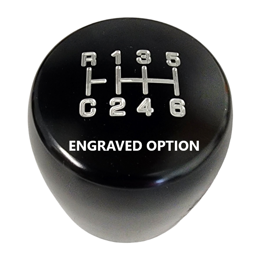 Factory Height 2021 2022 2023 Bronco 6G 7 Speed OE V2 XBR-200 Black Grooved Cylinder style Aluminum Heavy Weight Custom Shift Knob and Adapter
