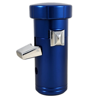 Twisted Shifterz Vintage Style A4400 Low Profile Blue Semi Truck Air Shifter KIT