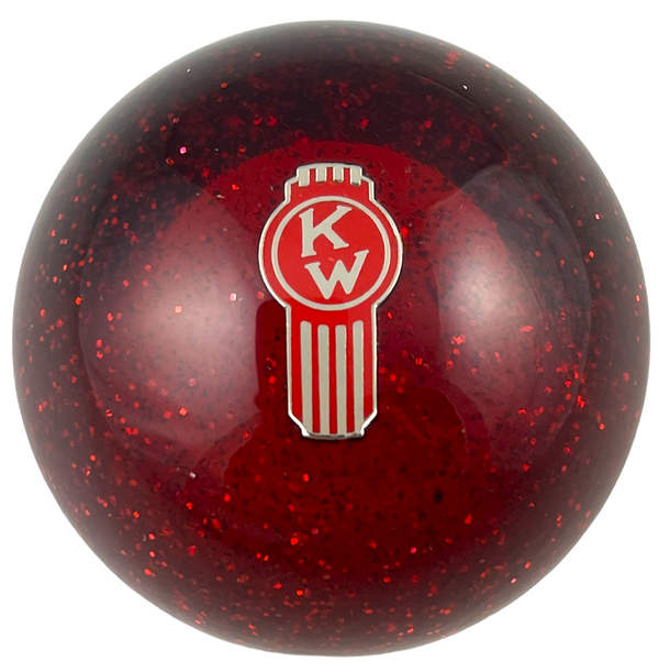 Image of Red Glitter Crooked Kenworth Shift Knob