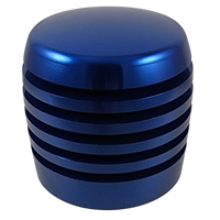 Blue XBR-200 Grooved Cylinder Style Aluminum Shift Knob