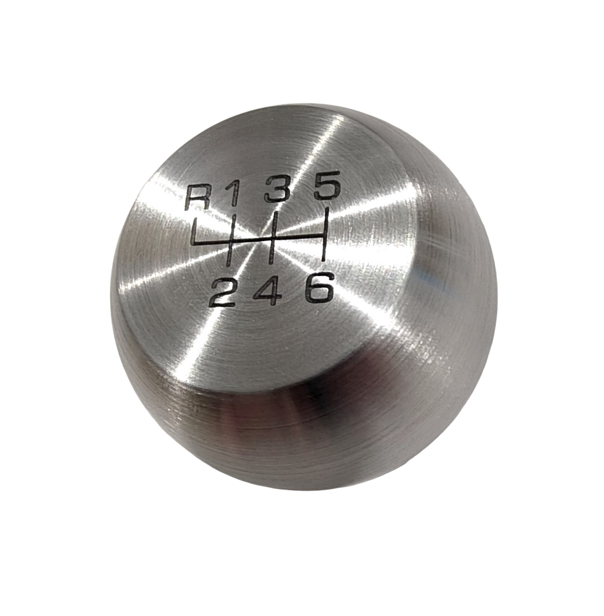 image of New Mustang Heavy Weight Stainless Steel FlatTop 6 Speed Lockout Shift Knob