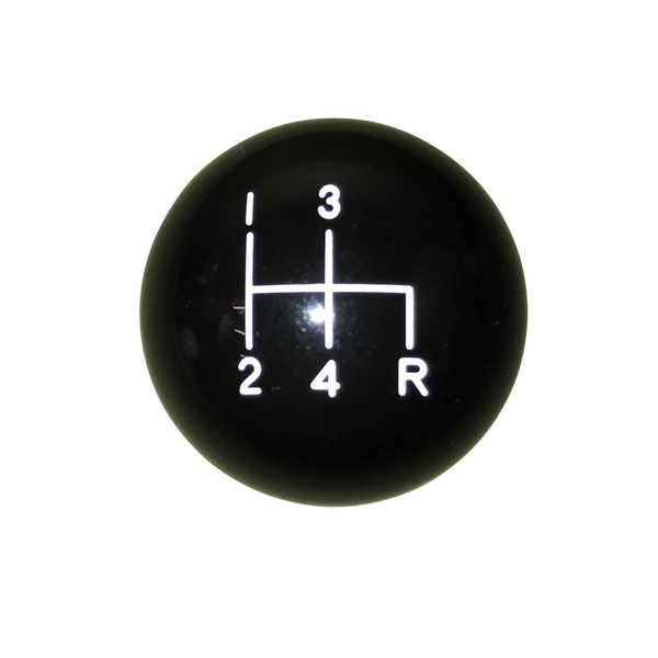 17/8" Black 4 Speed Reverse Down Right Shift Knob