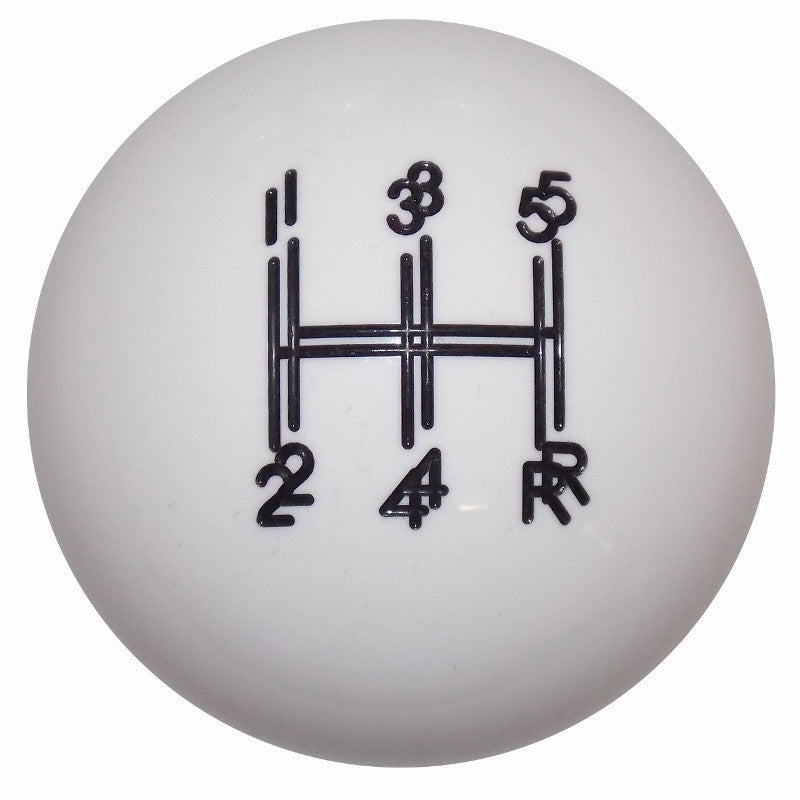 Shaker 5 Speed White Shift Knob – Twisted ShifterZ