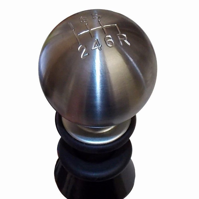 6 speed gear knob Brushed Stainless Steel Heavy Weight Subaru 6 Speed Pattern Knob