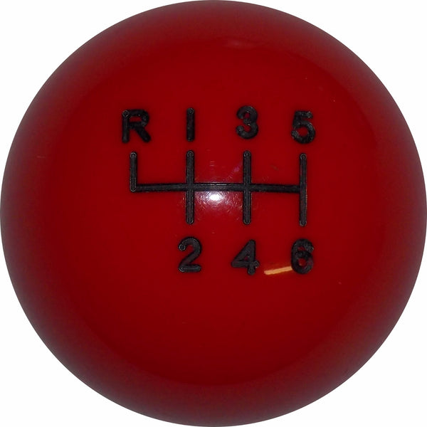 IMAGE OF 2015-18 Mustang Red 6 Speed Shift Knob