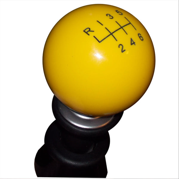 Yellow BRZ 6 Speed Pattern Shift Knob