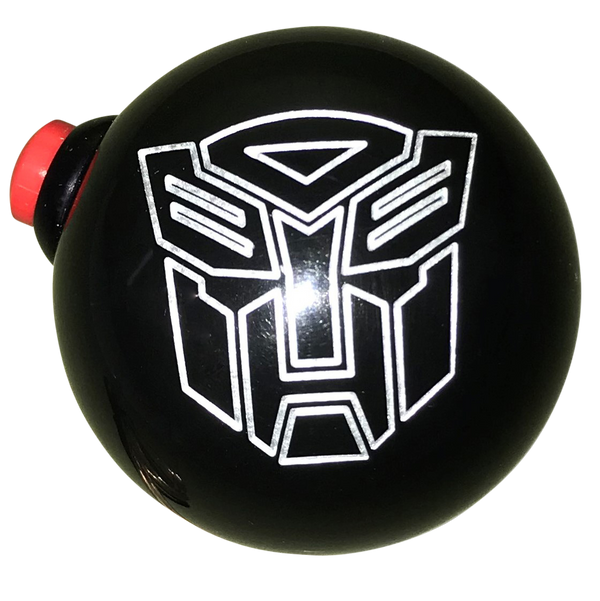 image of Black and Silver Autobot Side Button Shift Knob