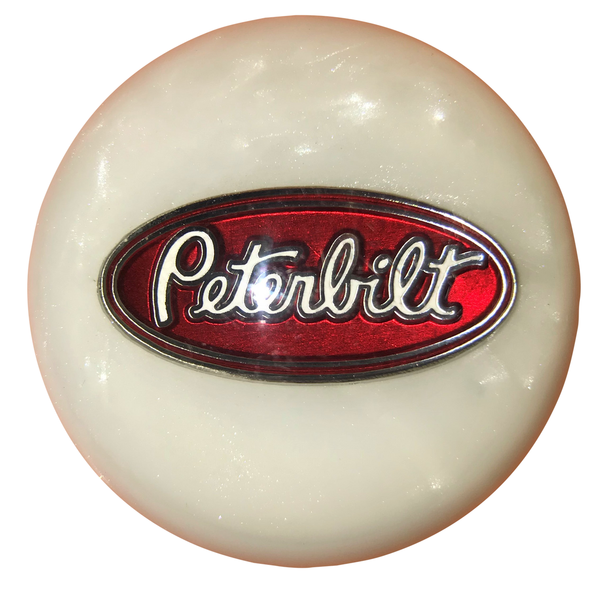 image of White Pearl Peterbilt Shift Knob