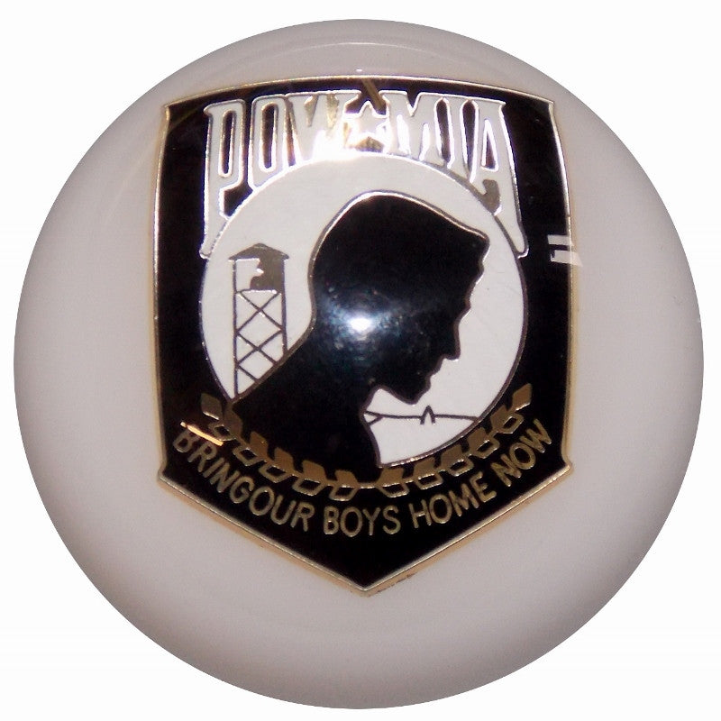 Custom White POW MIA Brake Knob