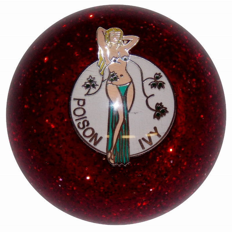 Poison Ivy Red Glitter Brake Knob