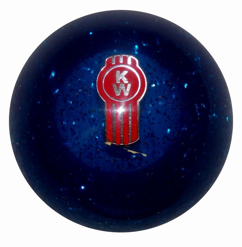 image of Blue Glitter Kenworth Brake Knob