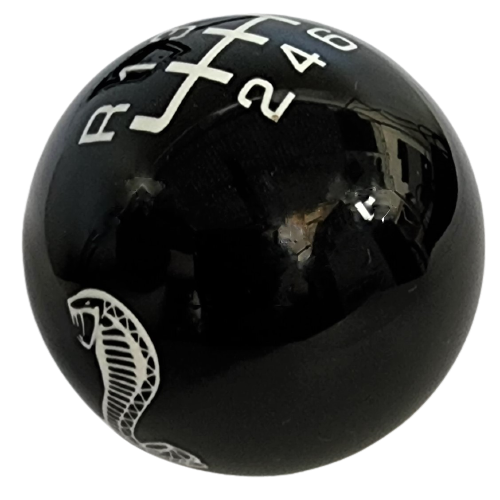 cobra gear 2015-2022 Mustang Cobra Logo Black w/ White 6 Speed Shift Knob – Twisted  ShifterZ