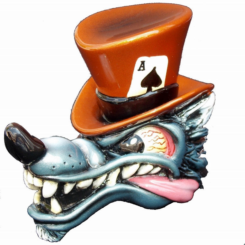 Top Hat Wolf - Metallic Pumpkin Shift Knob – Twisted ShifterZ