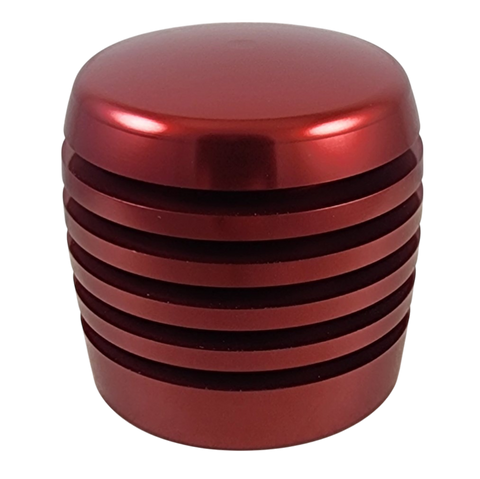 Red XBR-200 Grooved Cylinder Style Aluminum Shift Knob