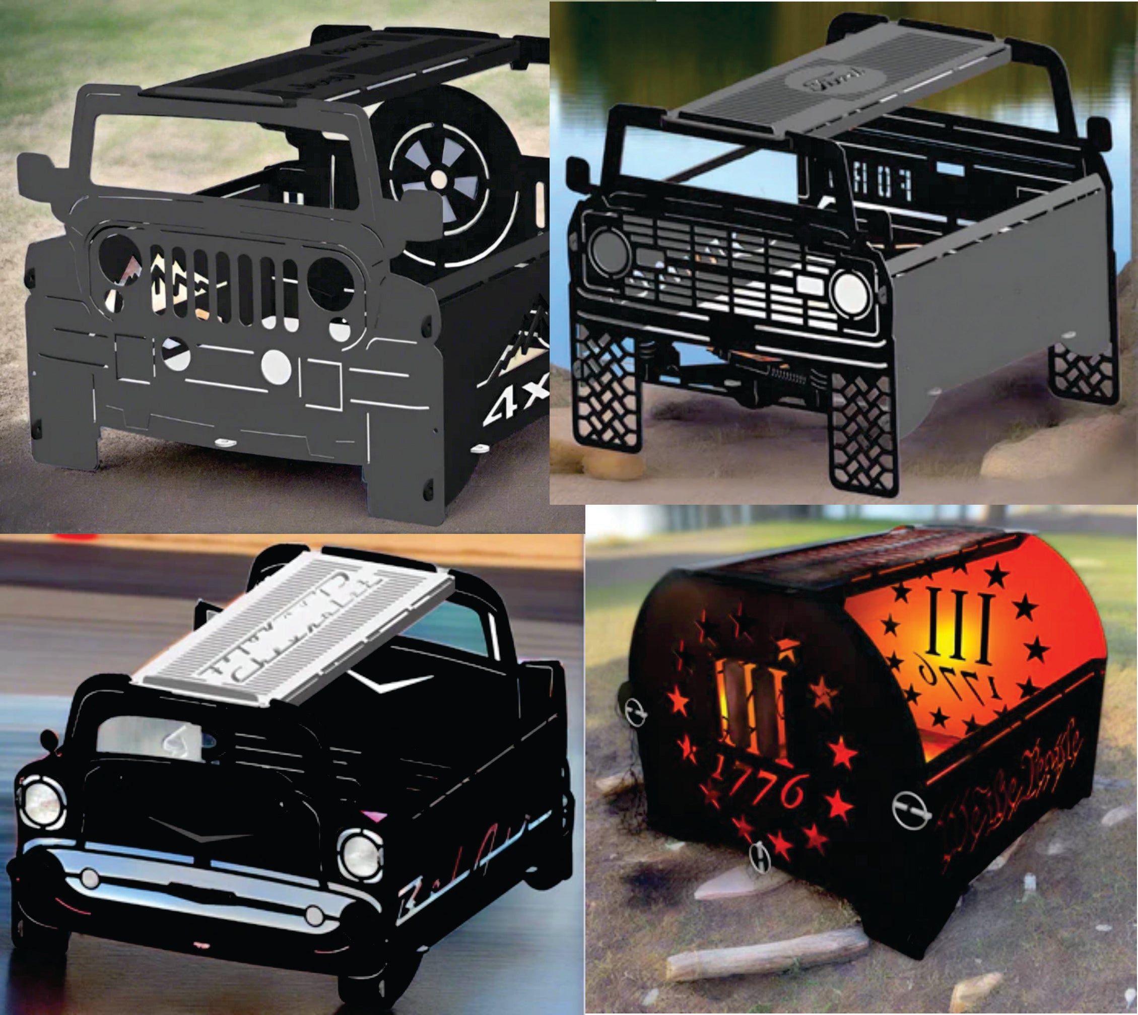 Car Truck 4x4 Style Fire Pits!