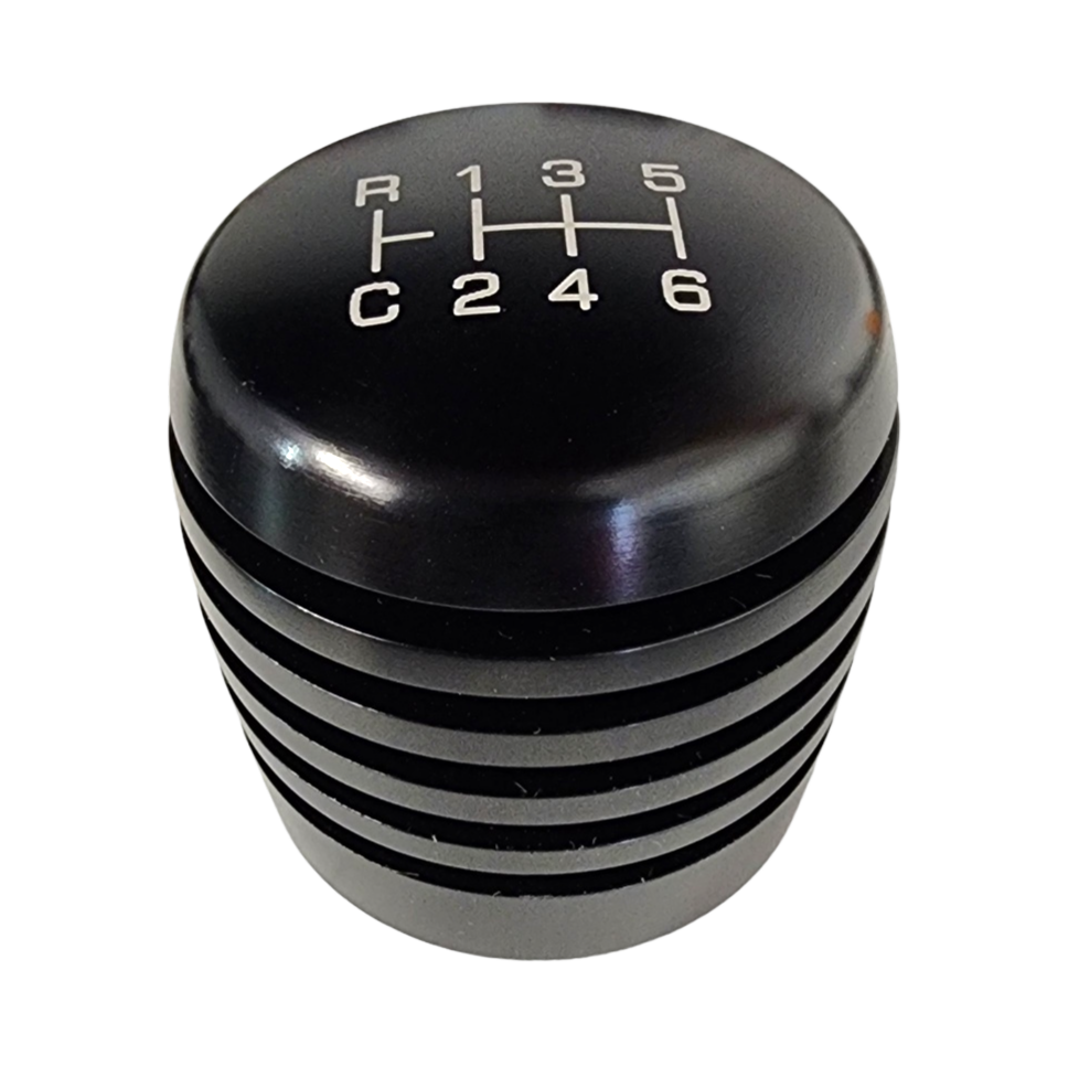 Factory Height 2021 2022 2023 2024 Bronco 6G 7 Speed OE V2 XBR-200 Black Grooved Cylinder style Aluminum Heavy Weight Custom Shift Knob and Adapter