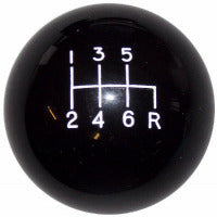 Black C4 6 Speed Reverses Down Right Shift Knob