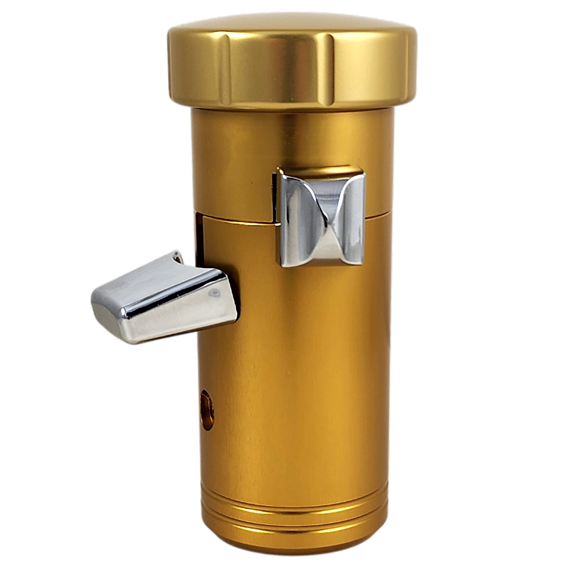 Twisted Shifterz Vintage Style A4400 Low Profile Gold Semi Truck Air Shifter KIT
