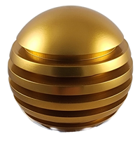 Gold Ring Style Grooved Aluminum Shift Knob