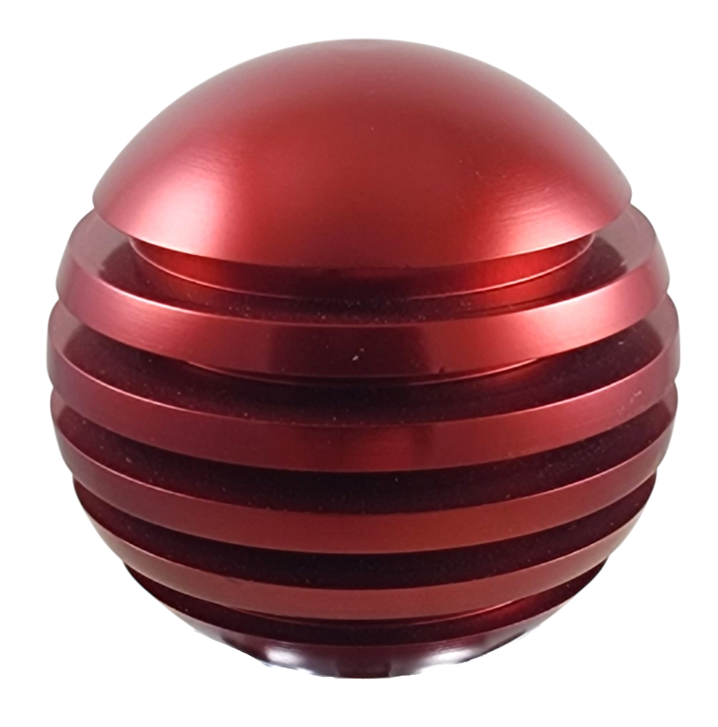 Red Rotation Knob Red Ring Style Grooved Aluminum Shift Knob – Twisted ShifterZ