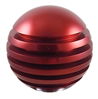 Red Ring Style Grooved Aluminum Shift Knob