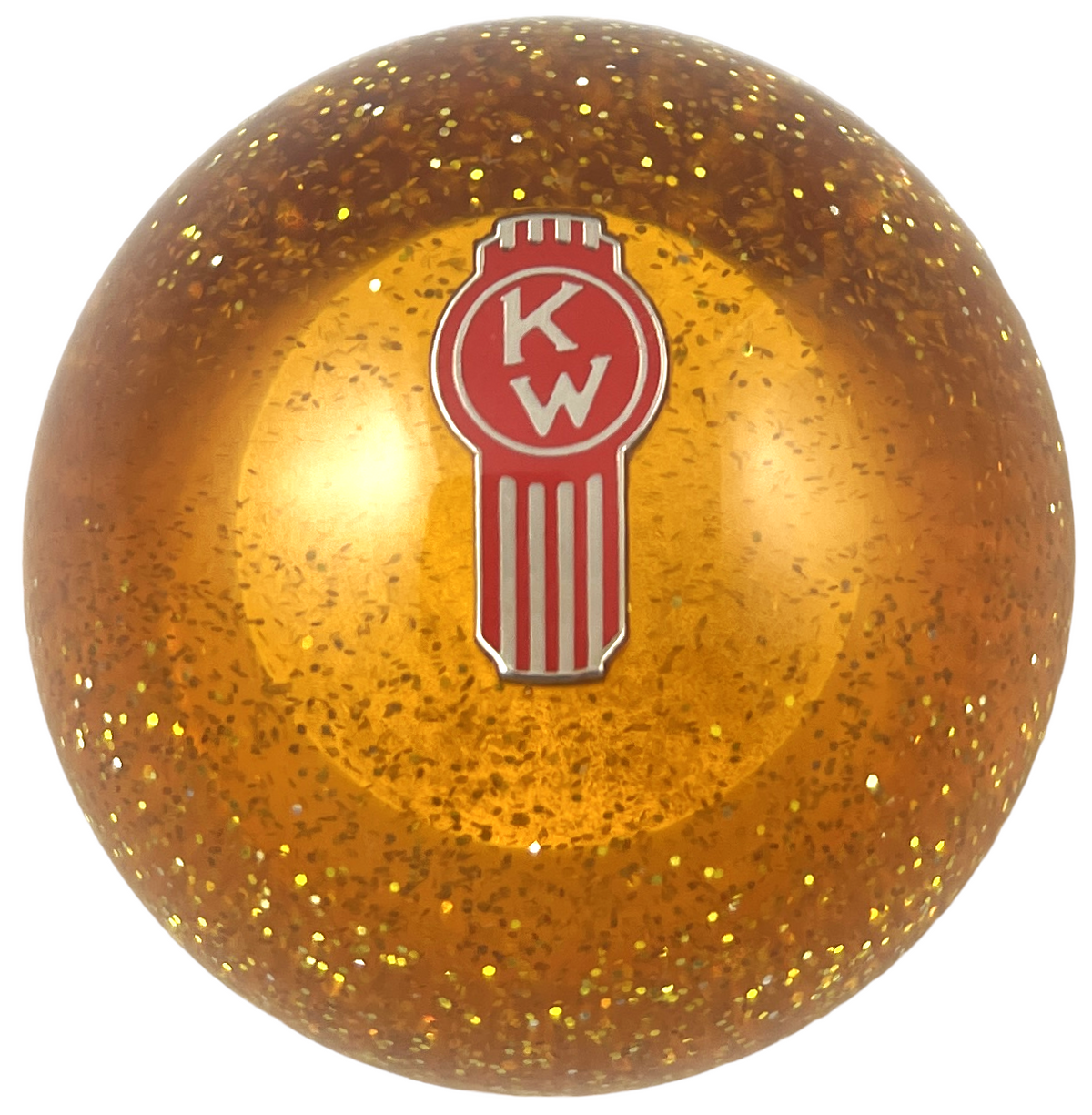 Image of Amber Glitter Crooked Kenworth Brake Knob