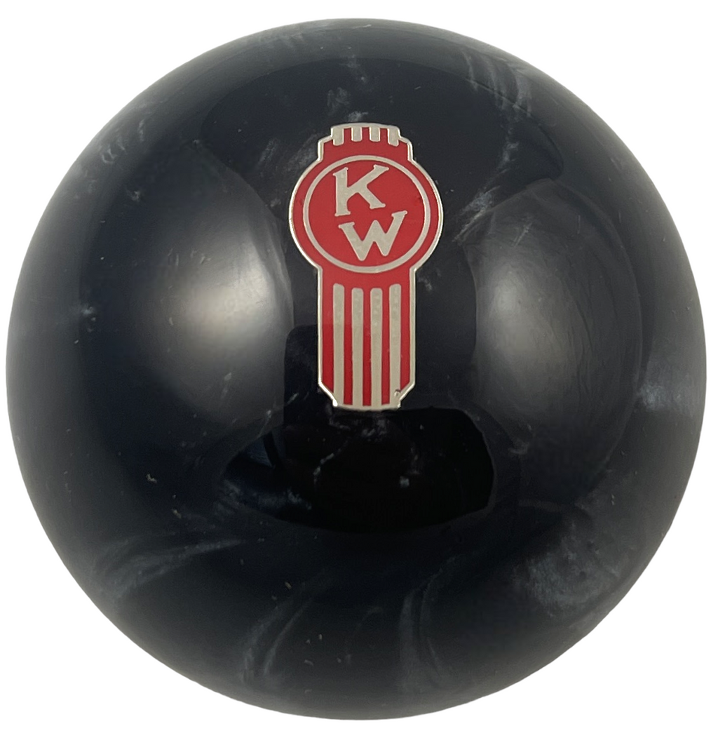 Image of Black Pearl Crooked Kenworth Brake Knob