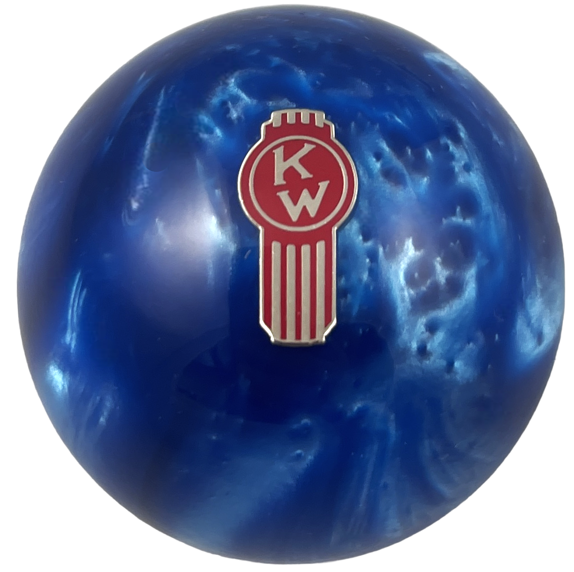 Image of Blue Pearl Crooked Kenworth Shift Knob