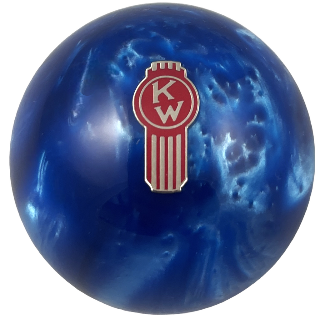 Image of Blue Pearl Crooked Kenworth Brake Knob
