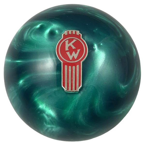 Image of Green Pearl Crooked Kenworth Shift Knob