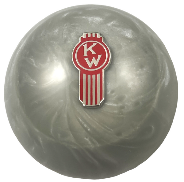 Image of Gray Pearl Crooked Kenworth Brake Knob