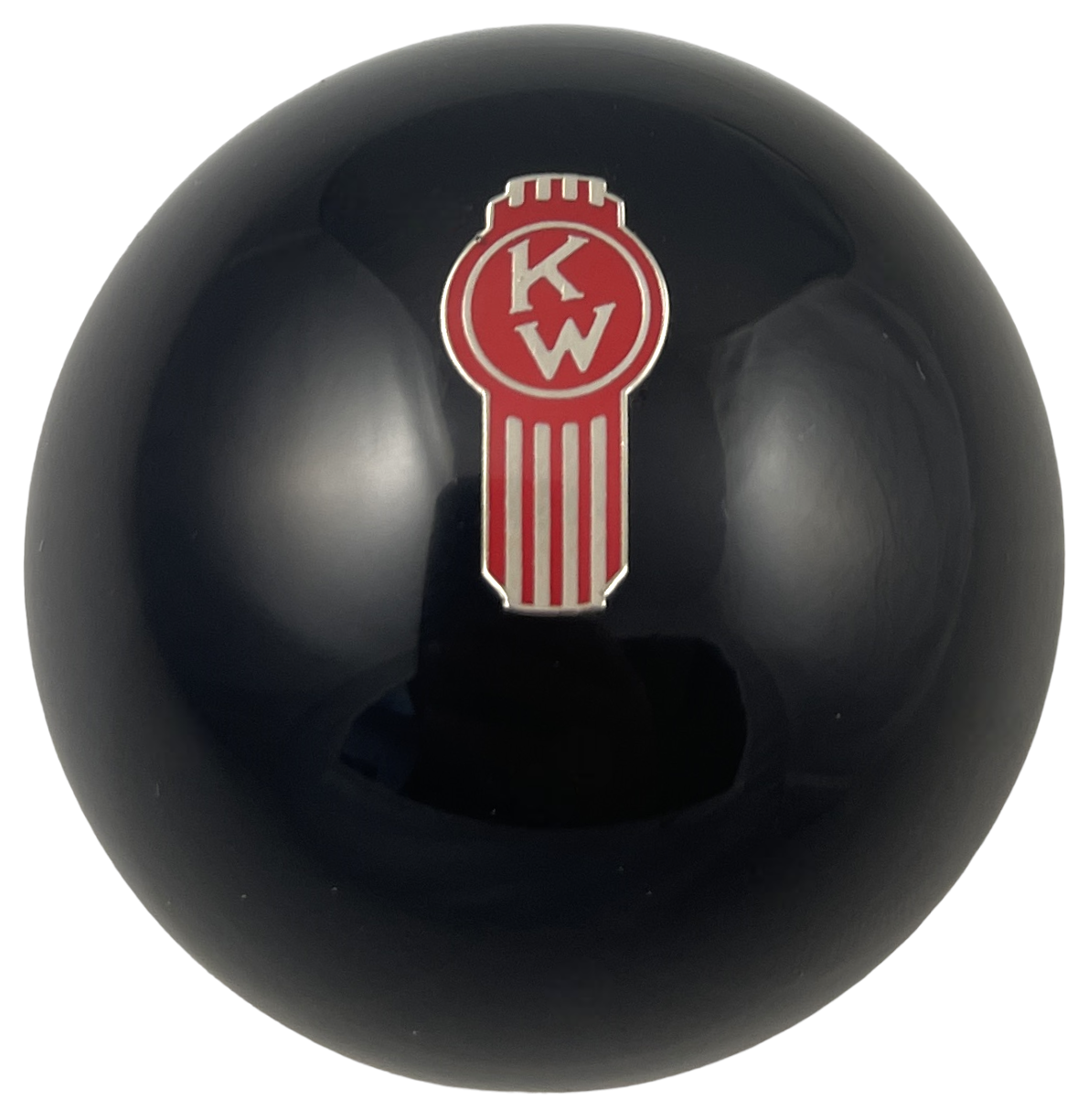 Image of Black Crooked Kenworth Brake Knob