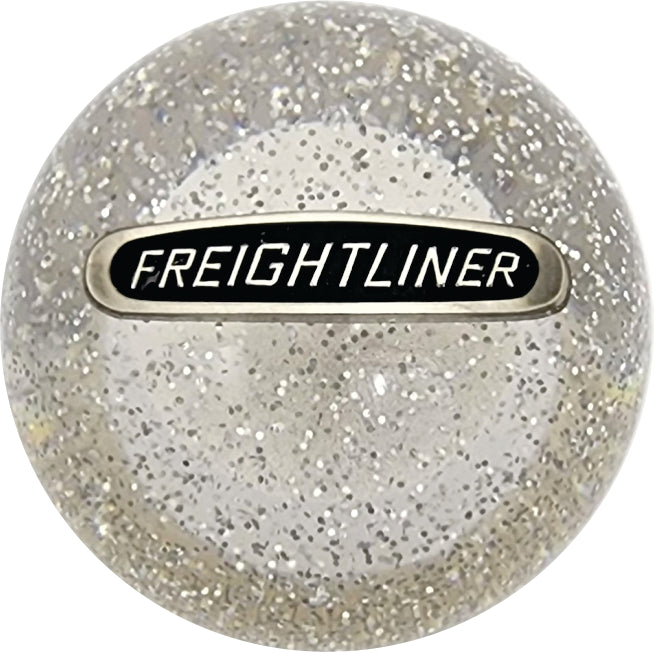 Clear Glitter Freightliner Brake Knob