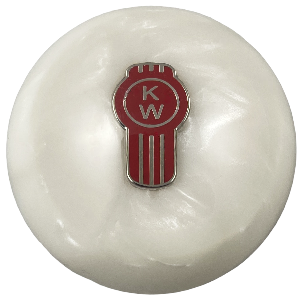 image of White Pearl Kenworth Brake Knob