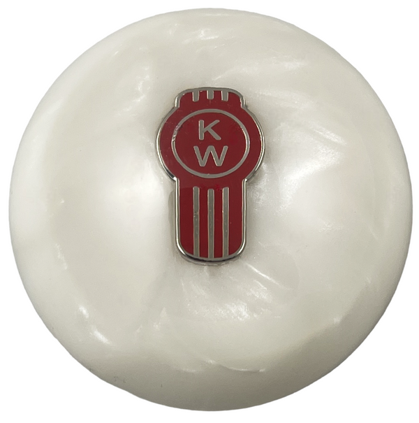 image of White Pearl Kenworth Brake Knob