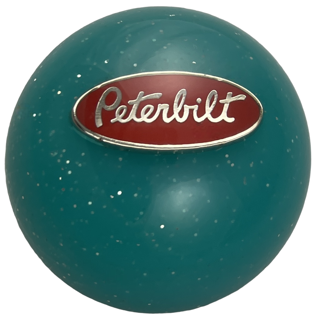 image of Teal Glitter Peterbilt Brake Knob