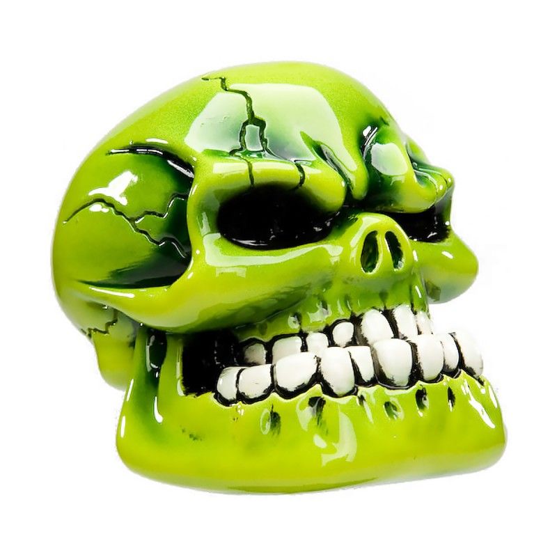 Punchy Skull - Nitro Green Shift Knob