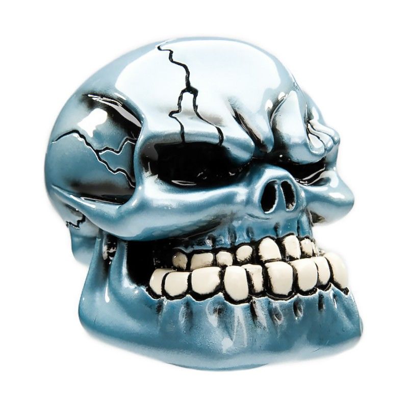 Punchy Skull - Electric Blue Shift Knob