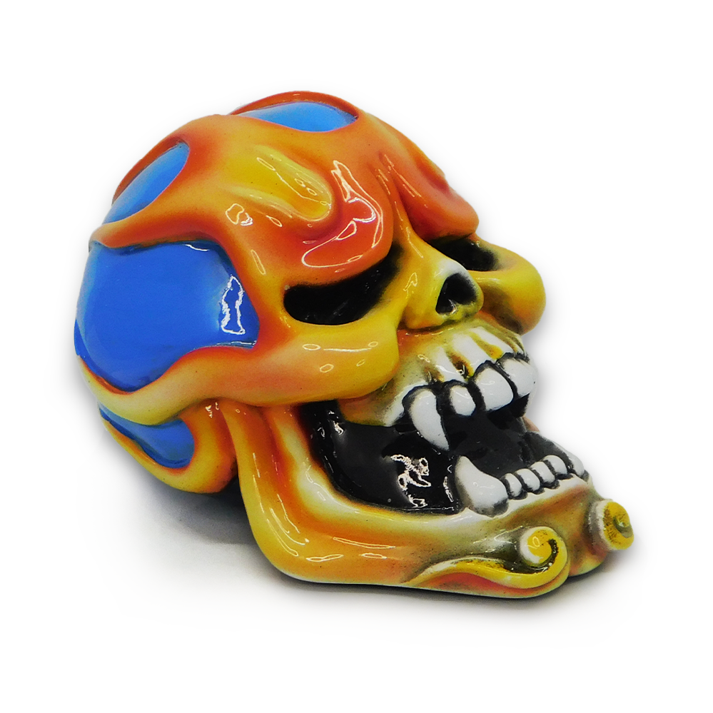 Sami Blue Flame Skull Shift Knob