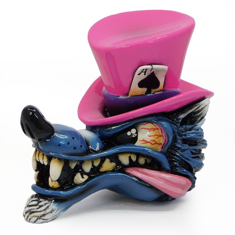 Top Hat Wolf - Pink Shift Knob