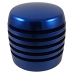 Blue XBR-200 Grooved Cylinder Style Aluminum Shift Knob