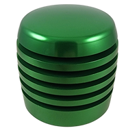 Green XBR-200 Grooved Cylinder Style Aluminum Shift Knob