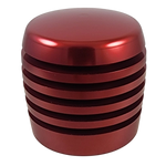 Red XBR-200 Grooved Cylinder Style Aluminum Shift Knob