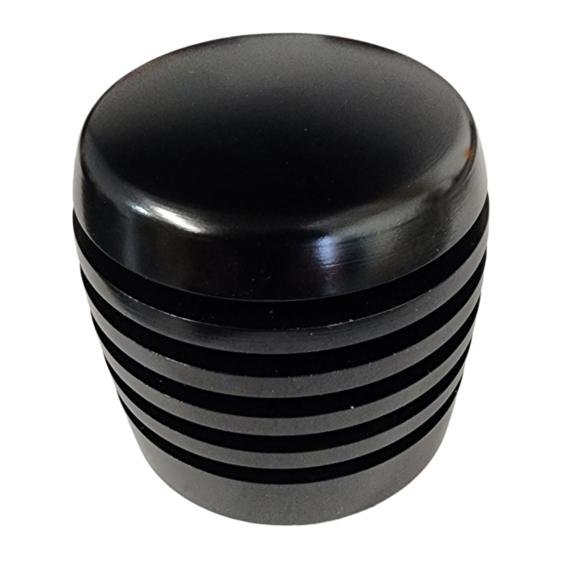 Black XBR-200 Grooved Cylinder Style Aluminum Shift Knob