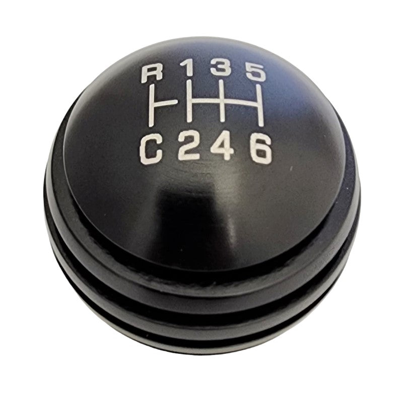 image of Factory Height 2021 2022 2023 Bronco 6G 7 Speed OE V2 BR-200 Black Grooved Round Aluminum Heavy Weight Custom Shift Knob and Adapter