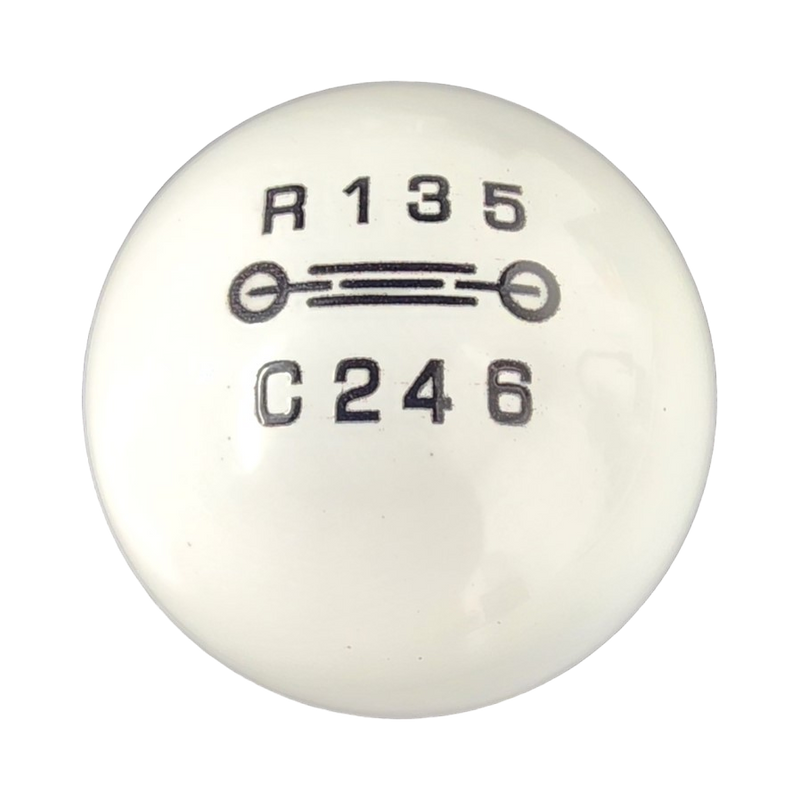 Bronco 6G 7 Speed Factory Height White Round Heavy Weight Shift Knob K ...
