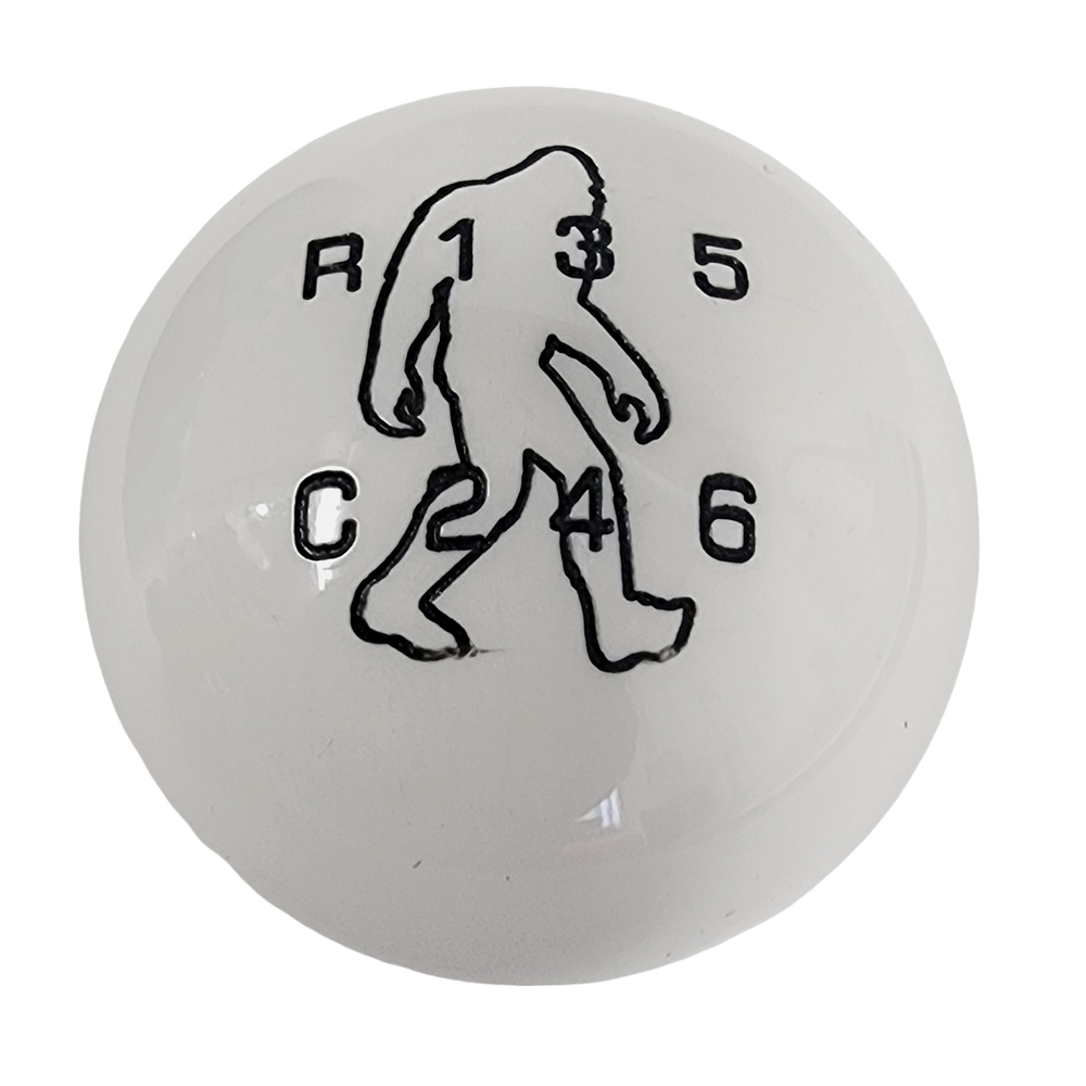 New Bronco 6G 7 Speed Sasquatch White Shift Knob and Adapter New Bronco 6G 7 Speed Sasquatch White Shift Knob and Adapter