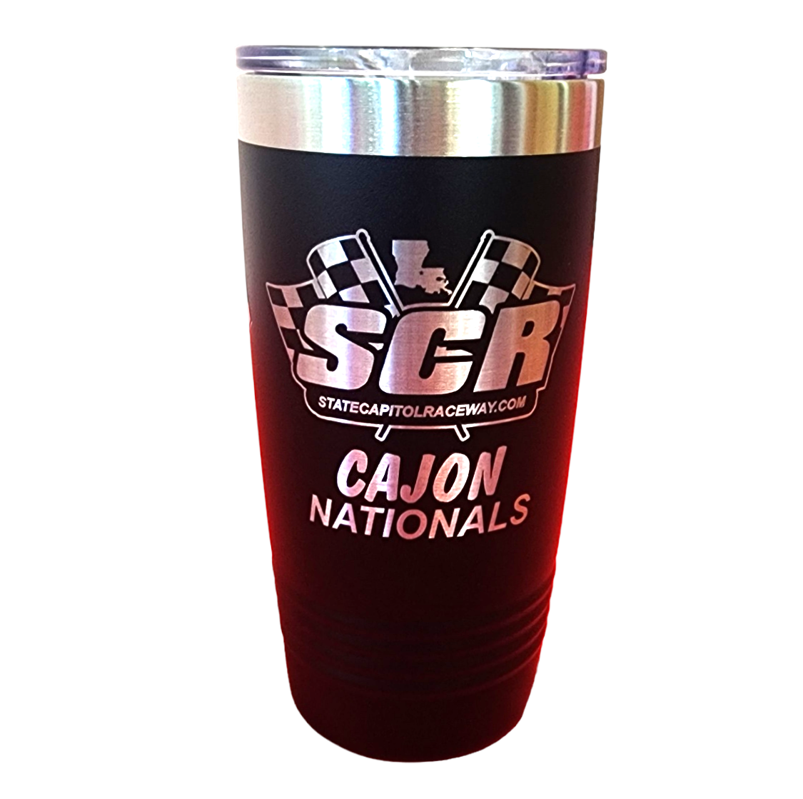 image Funny Car Chaos Cajon Nationals 2024 State Capitol Raceway Collector Edition Black Stainless Insulated 20 oz Cup
