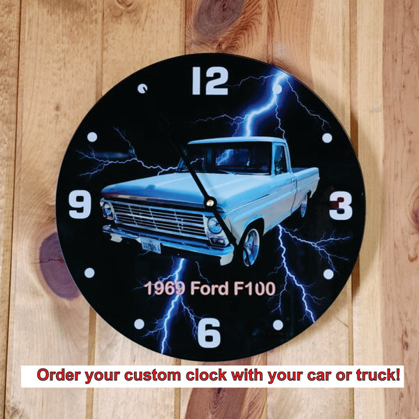 order custom car photo clocks