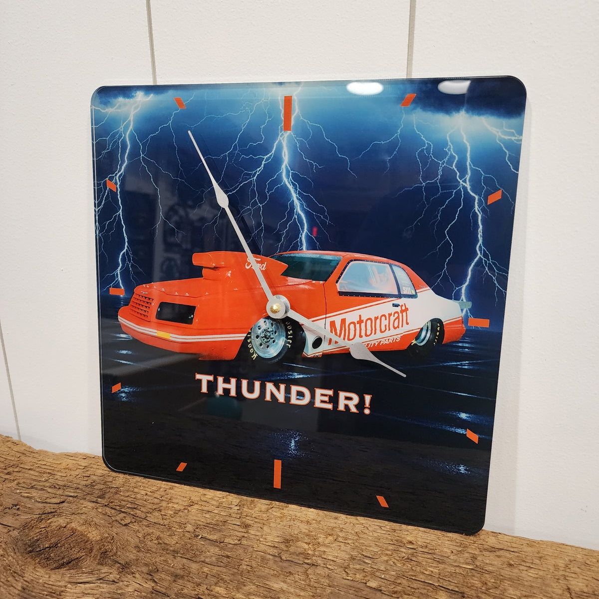 custom race car clock with your photo